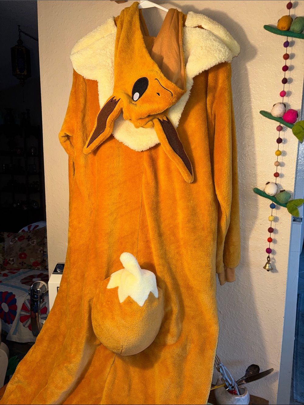 EUC SAZAC Pokémon Eevee Fleece Kigurumi. It is an officially licensed, oversized - Picture 8 of 11